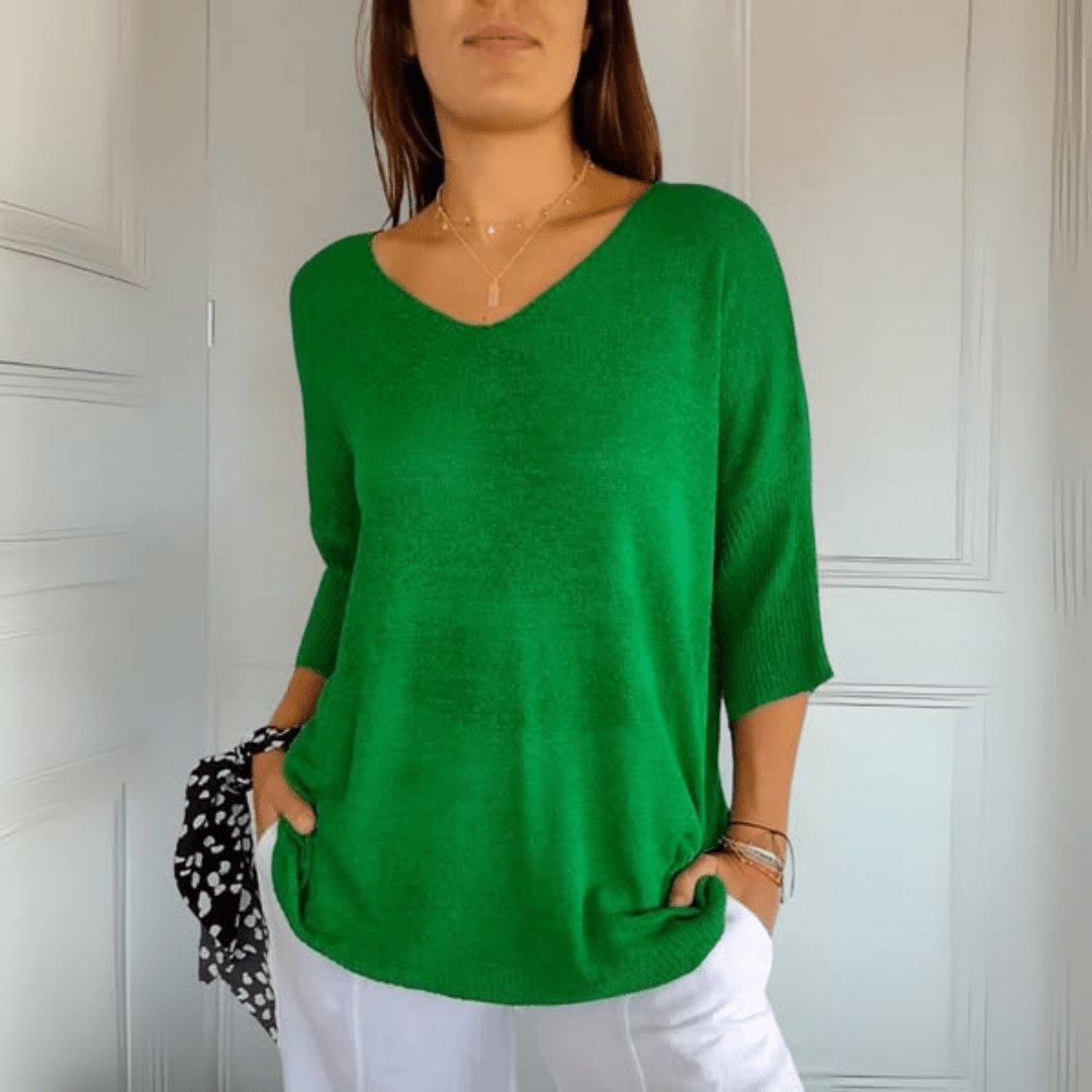 Sophia Grace V-Neck Knit Tunic Top