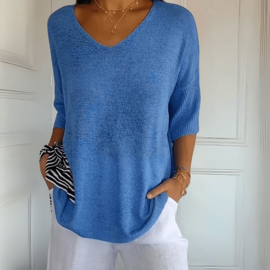 Sophia Grace V-Neck Knit Tunic Top