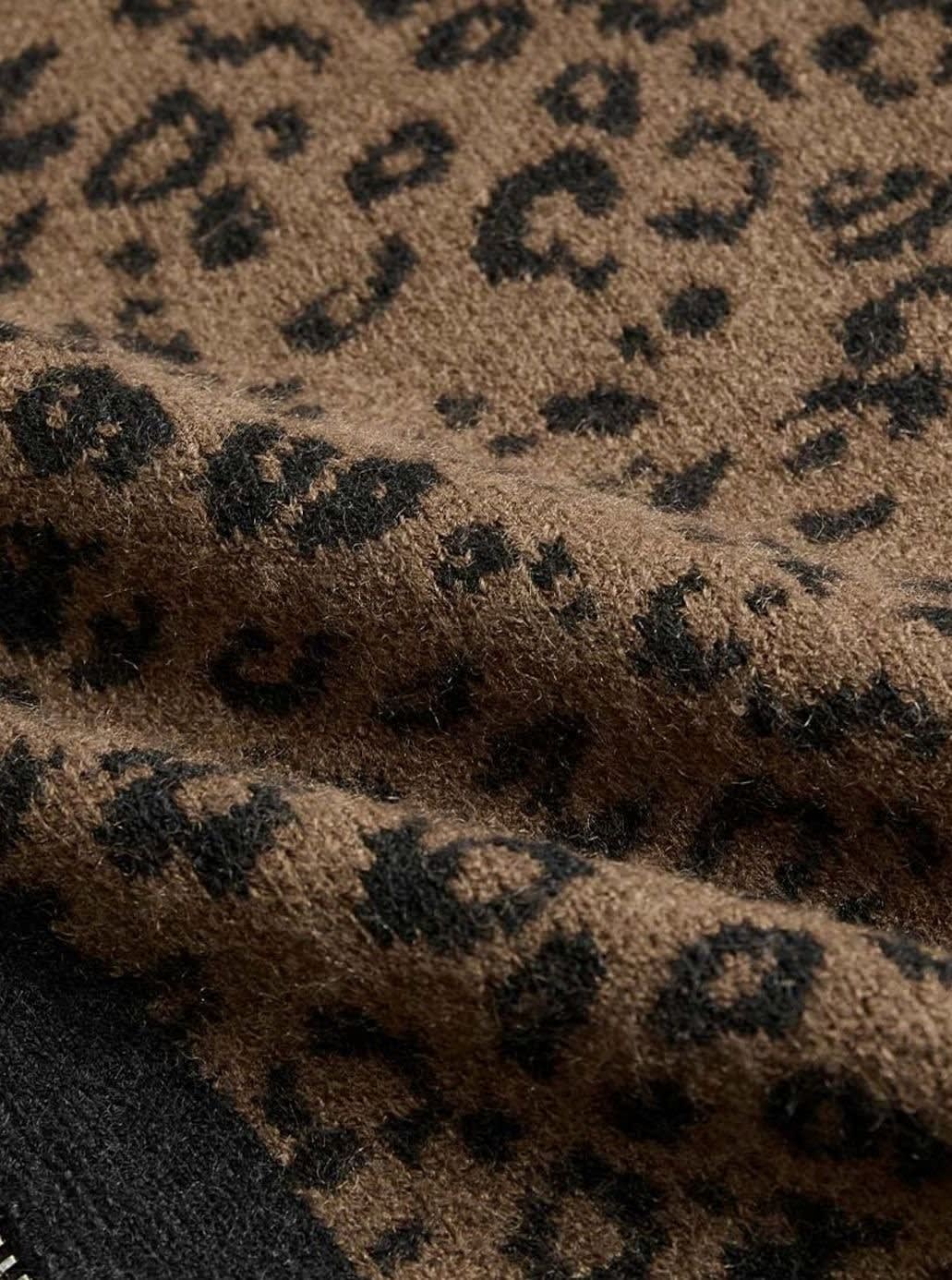 Keira Leopard Print Zip Up Knit Cardigan_8