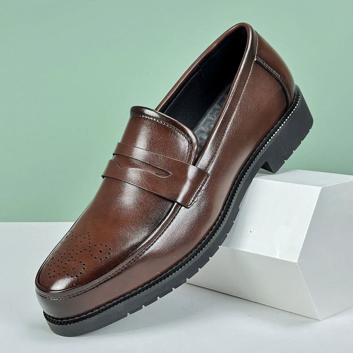 Herbert Arch Support Leather Penny Loafers_3