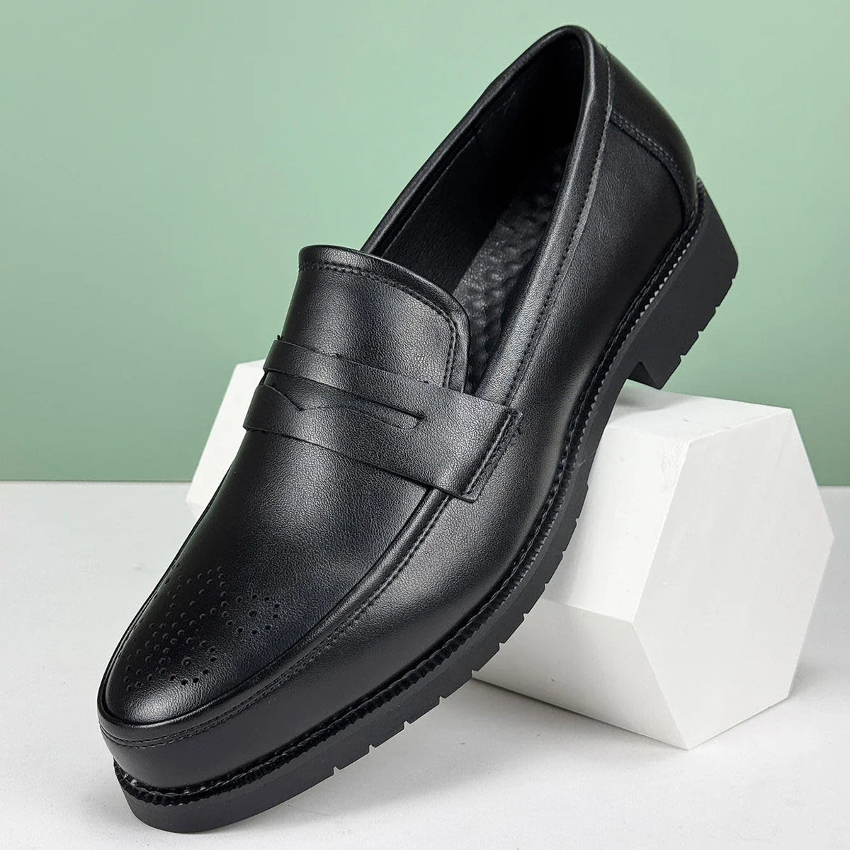 Herbert Arch Support Leather Penny Loafers_6