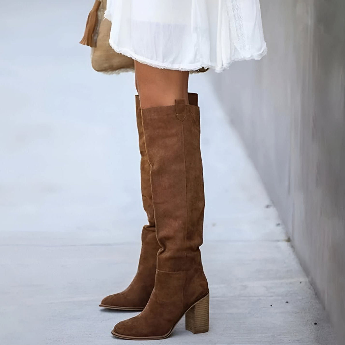 Lydia Pointed Toe Block Heel Knee High Boots_7