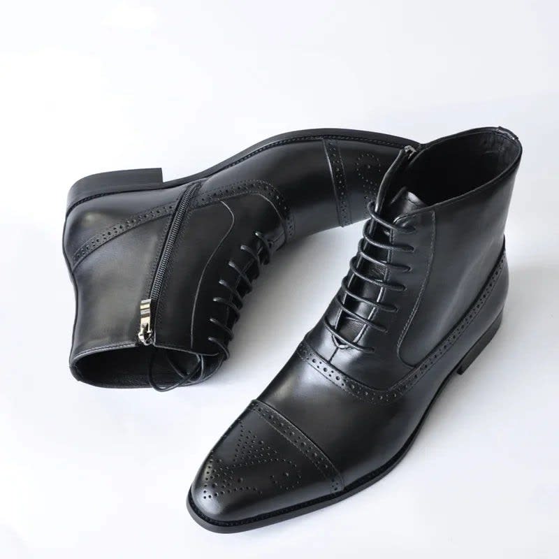 Hal Burnished Leather Brogue Ankle Boots_2