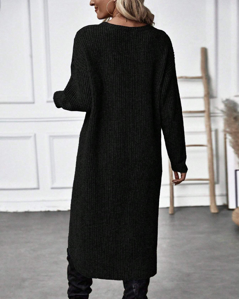 Elise Oversized Asymmetrical Tunic Sweater