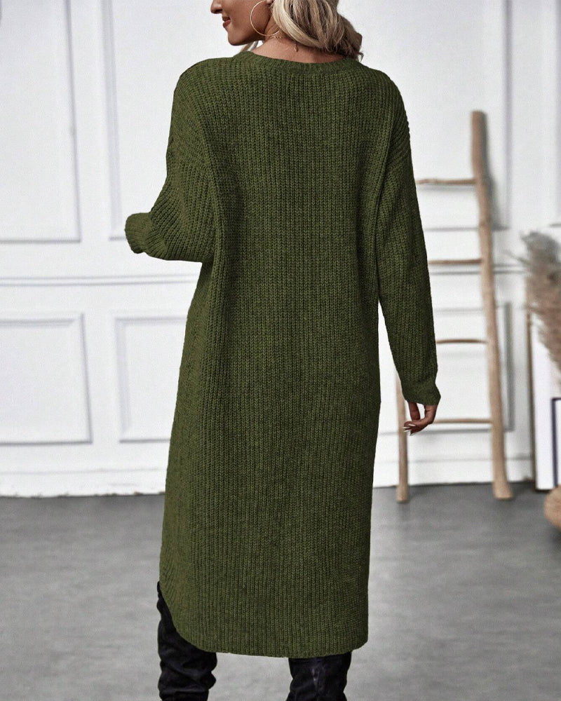 Elise Oversized Asymmetrical Tunic Sweater
