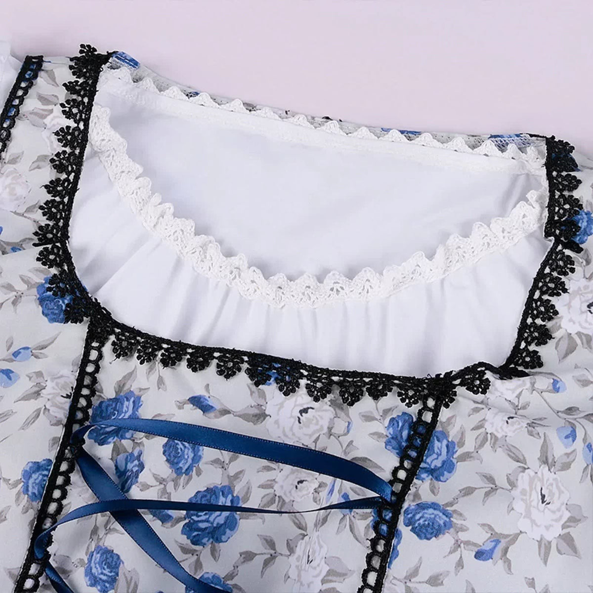 Irina Floral Lace Trim Dirndl Dress_2