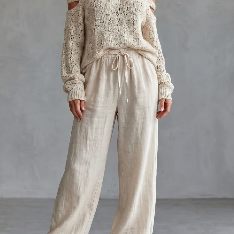 Elsie Cold Shoulder Knit Two Piece Set_1