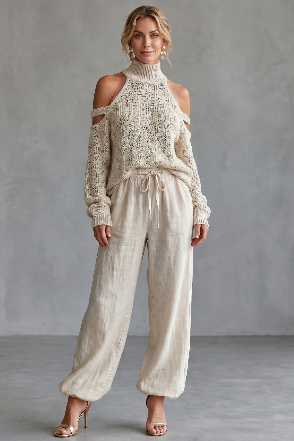 Elsie Cold Shoulder Knit Two Piece Set_2