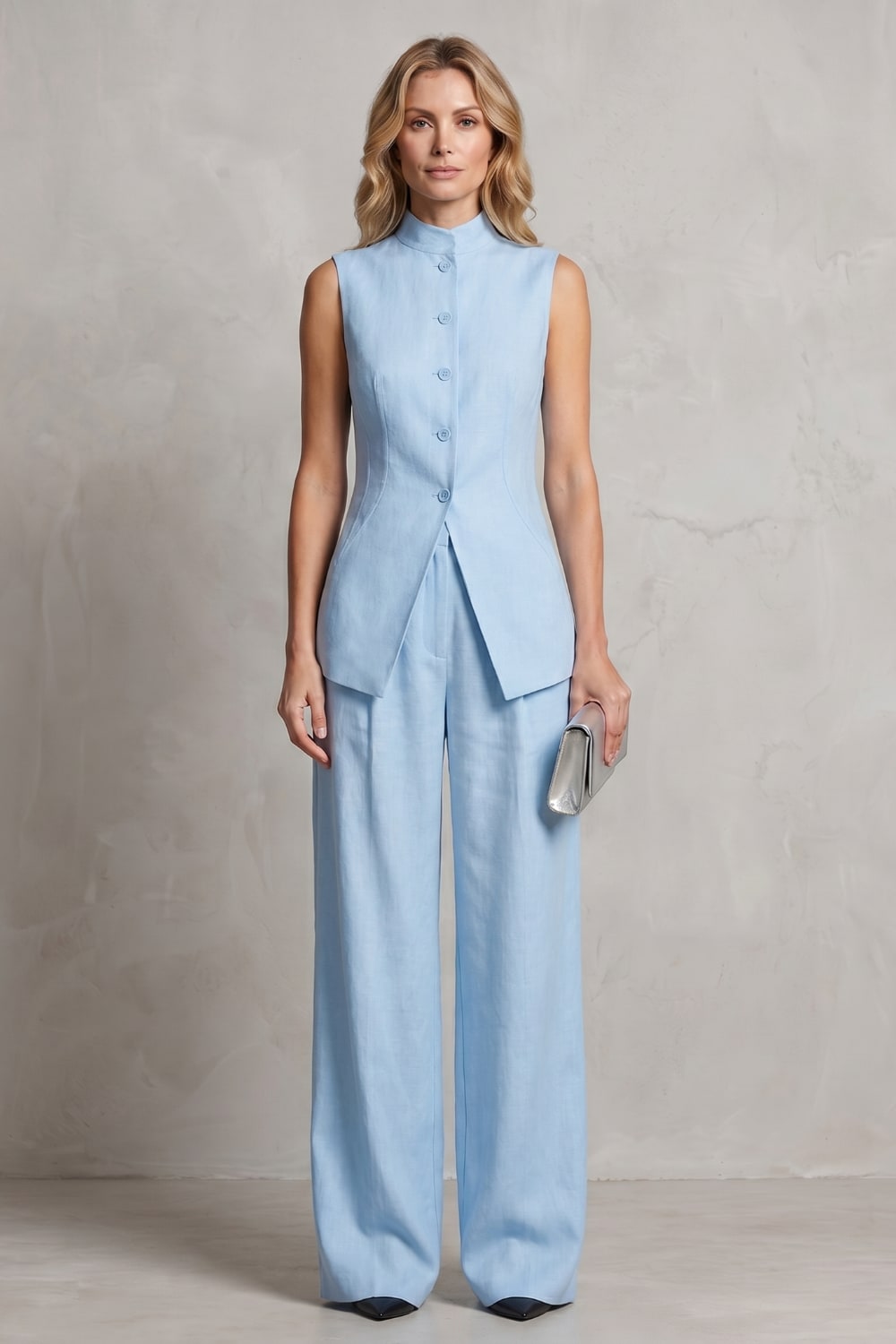 Eleanor Sleeveless Wide Leg Two Piece Set_14