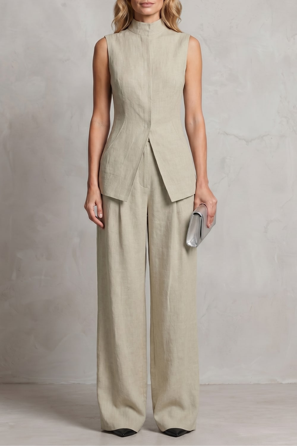 Eleanor Sleeveless Wide Leg Two Piece Set_15