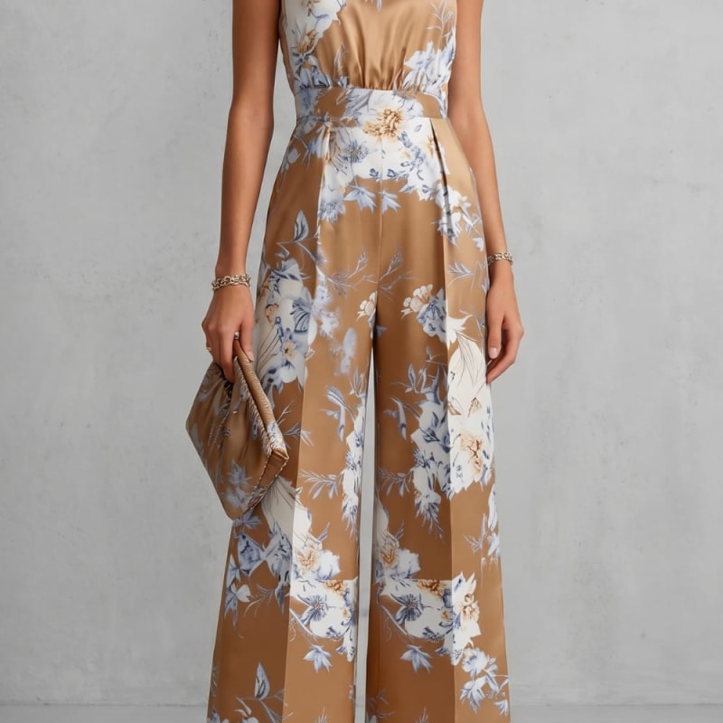 Venetia Floral Halter Wide Leg Jumpsuit_1