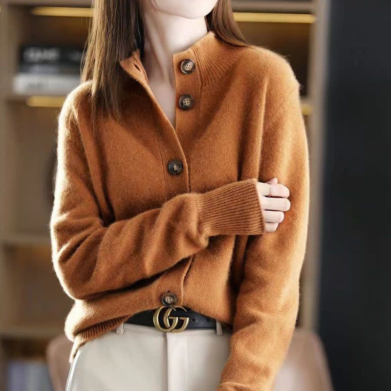Brooke Mock Neck Cashmere Blend Cardigan_6