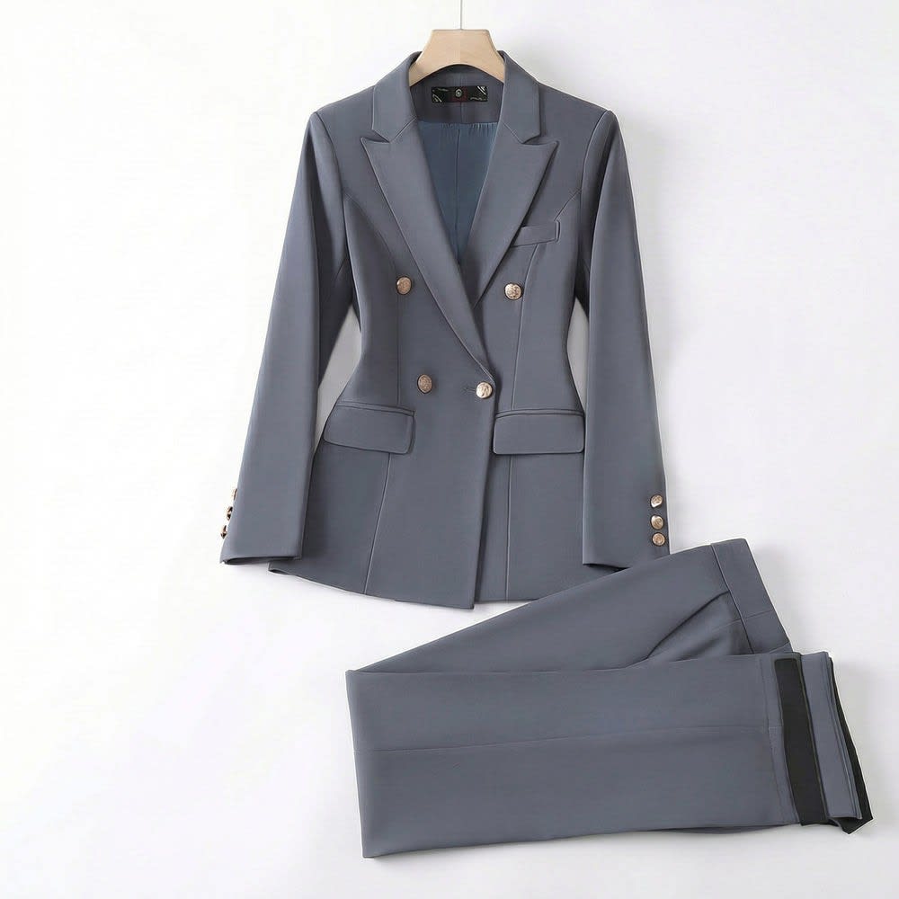 Aubrey Double Breasted Two Piece Pant Suit_4