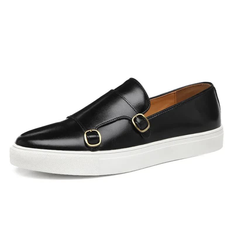 Hutton Leather Monk Strap Sneakers_7