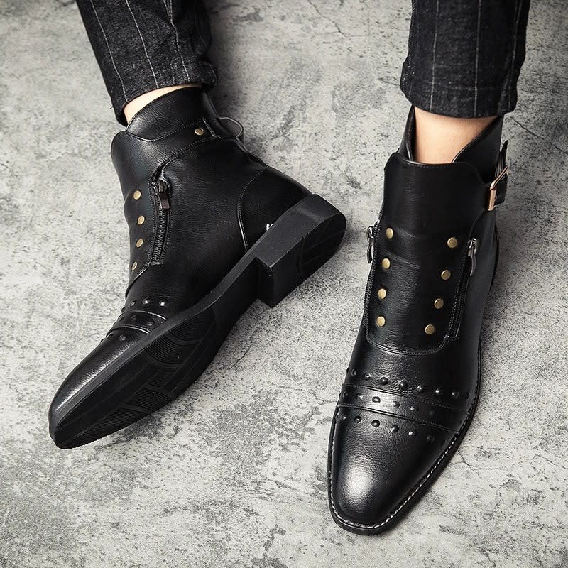 Axel Studded Leather Ankle Boots_6