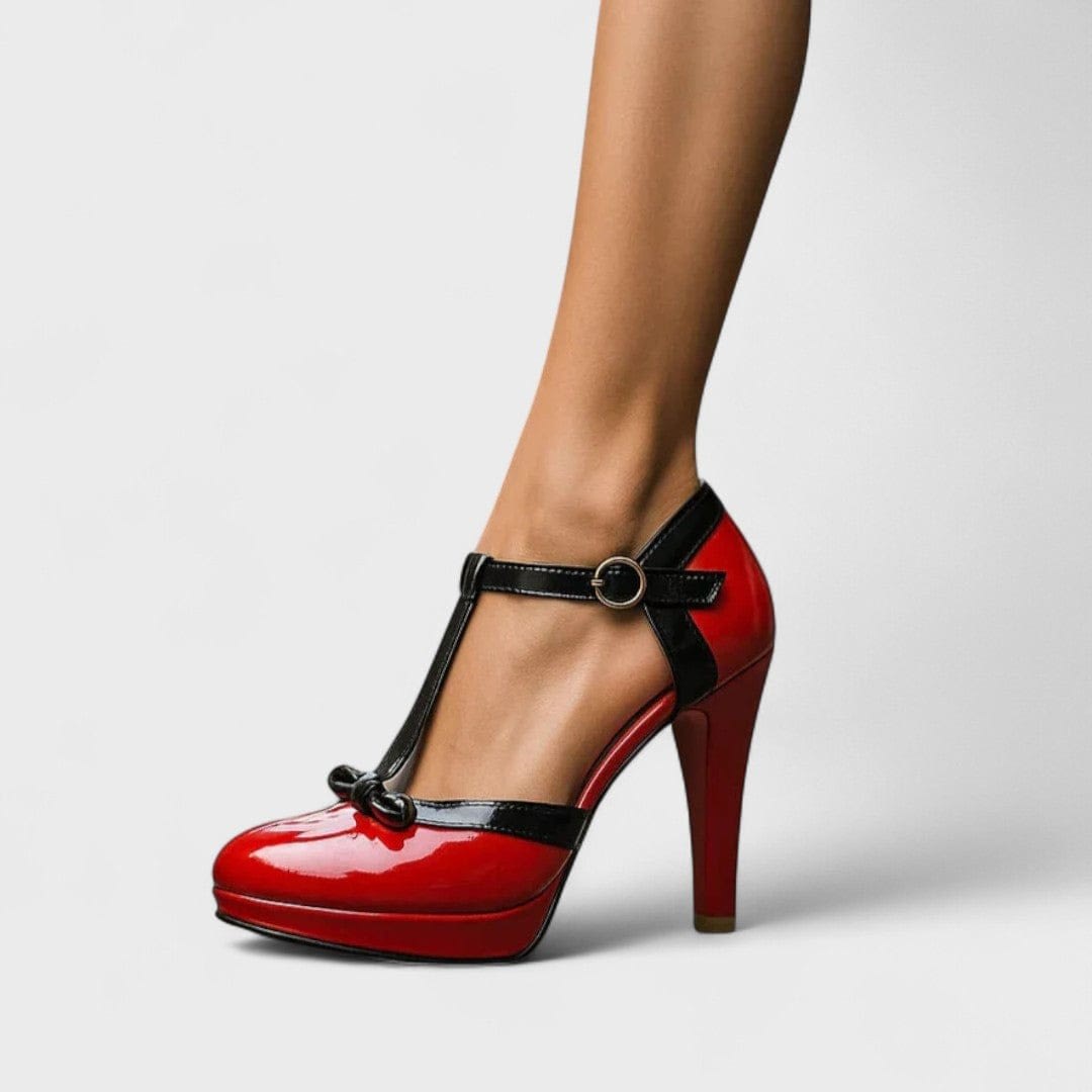 Harriet Bow T-Strap Platform Heels_7
