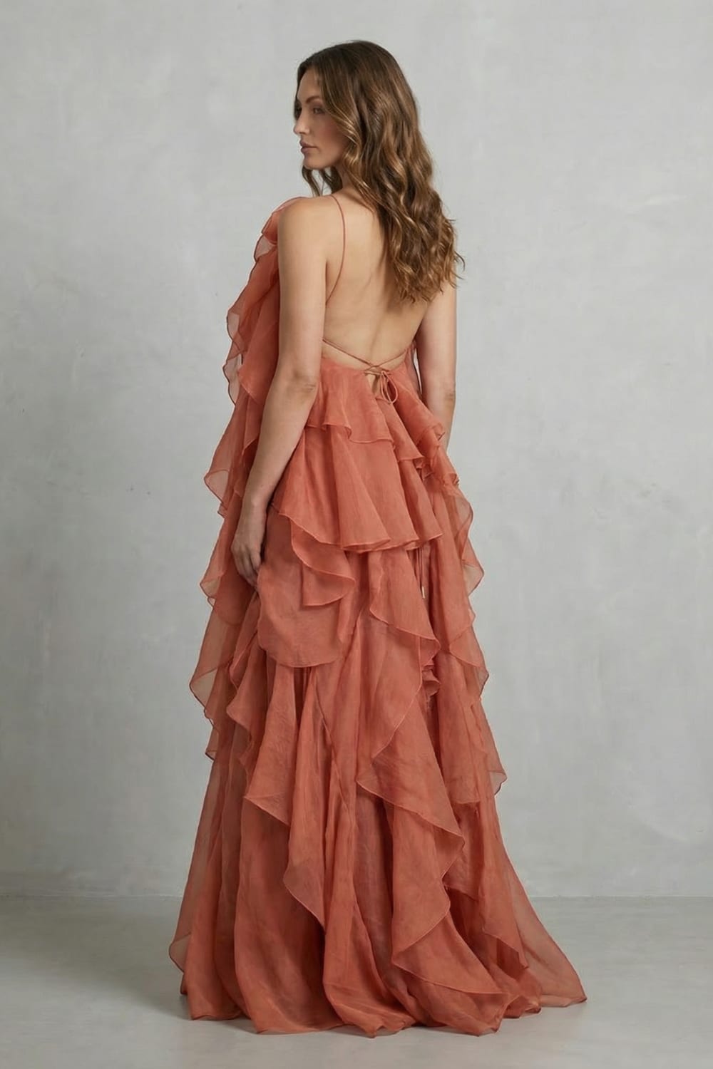 Bertilla Layered Ruffle Chiffon Maxi Dress_4