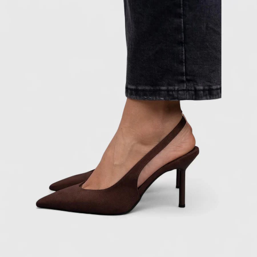 Felicity Pointed Toe Slingback Stiletto Heels_2