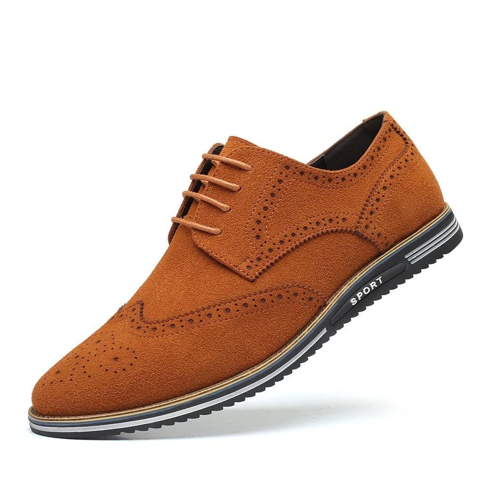 Wilson Suede Lace Up Derby Shoes_5