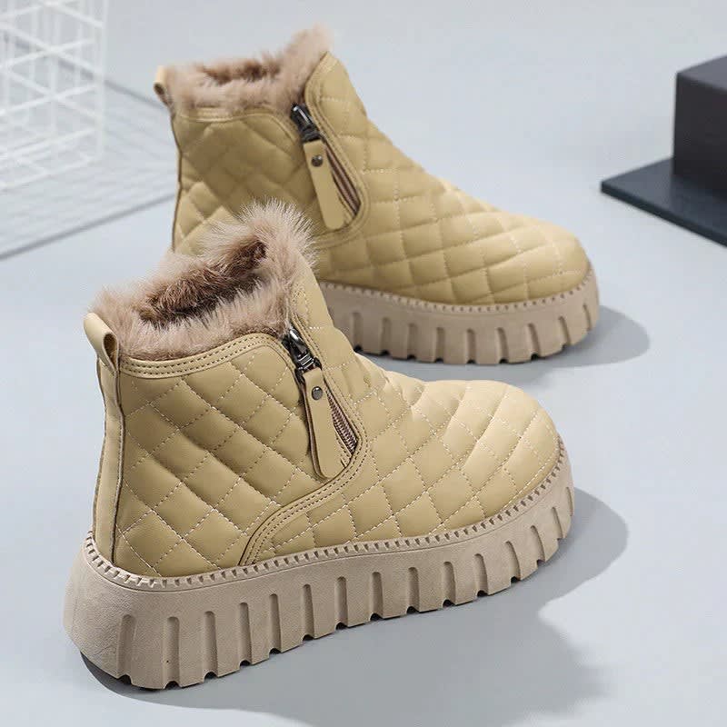 Lark Quilted Faux Fur Snow Boots_1