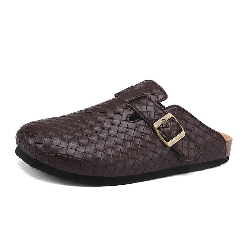 Aiden Woven Leather Clogs_12