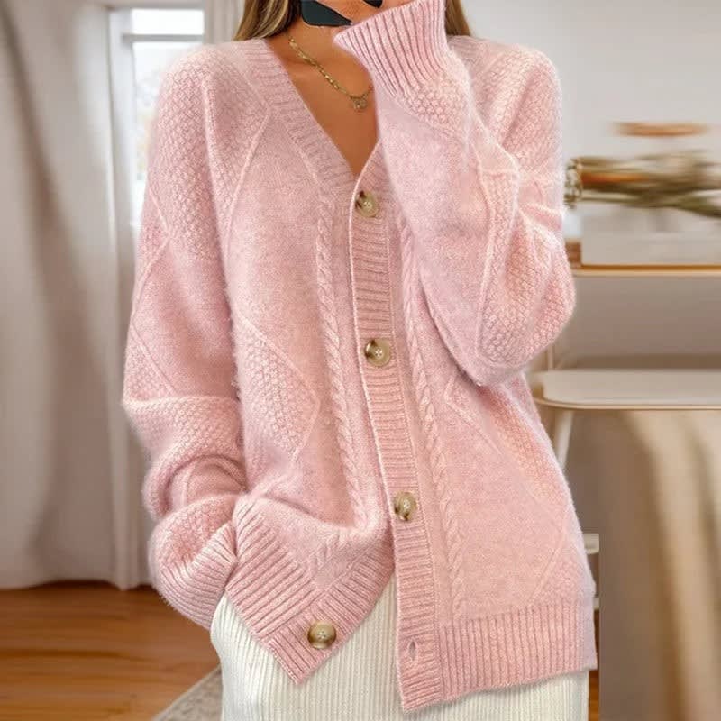 Wynn Cable Knit Button Front Cardigan_6