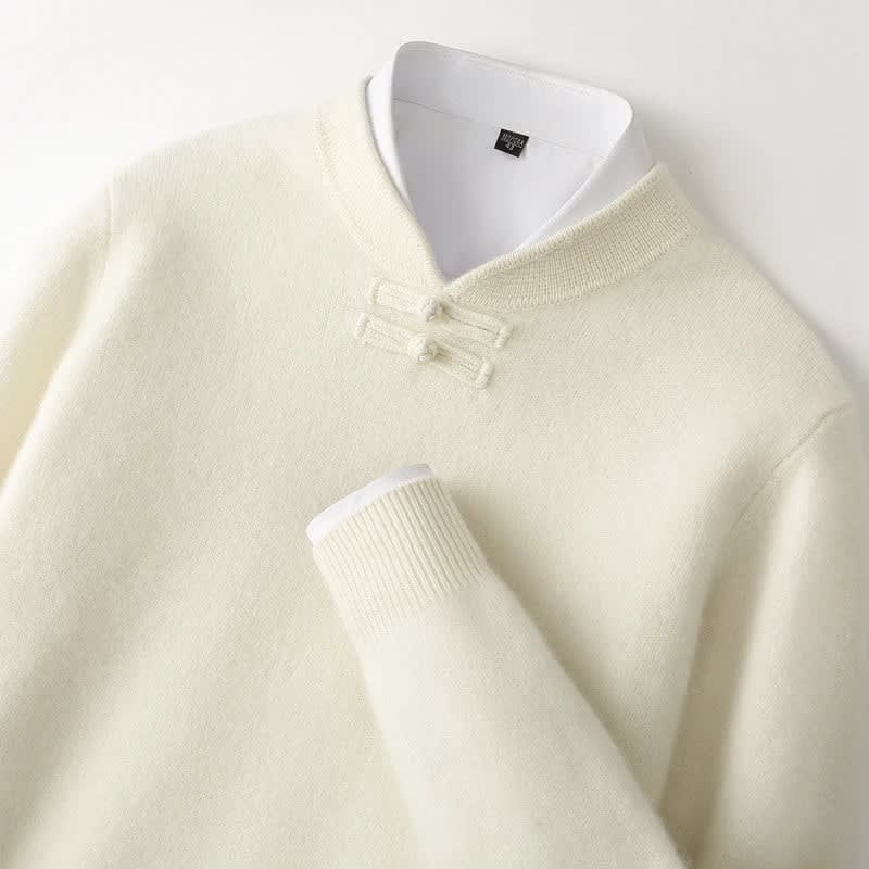Emerson Wool Knot Button Sweater_2