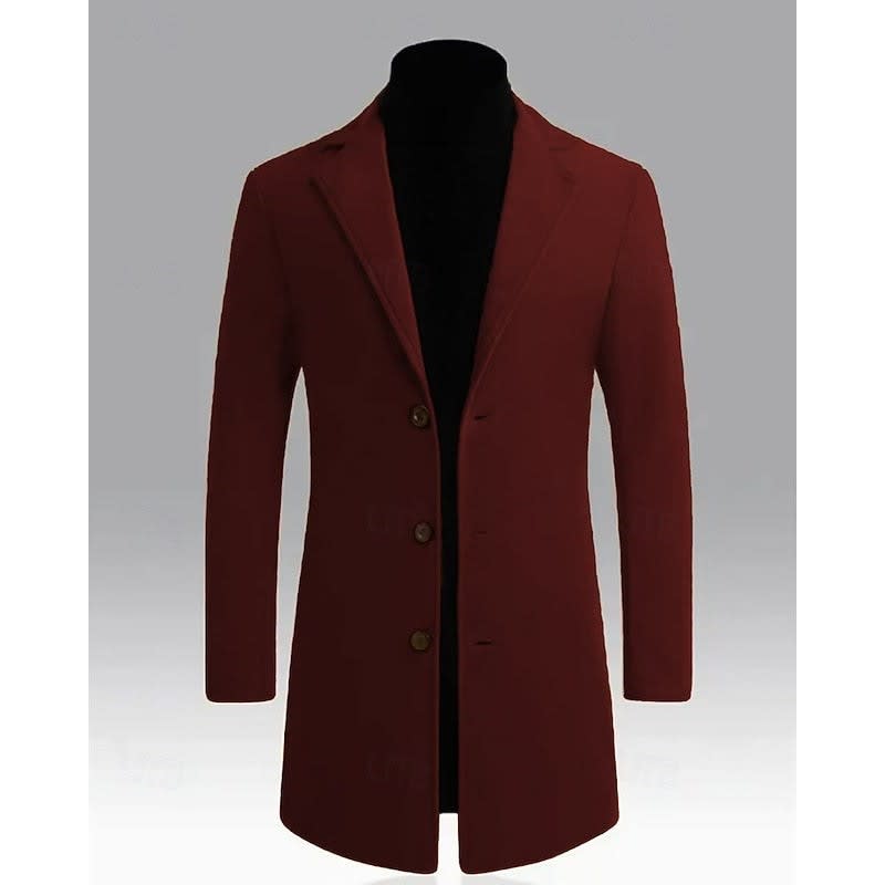 Bryan Single Breasted Long Overcoat_10