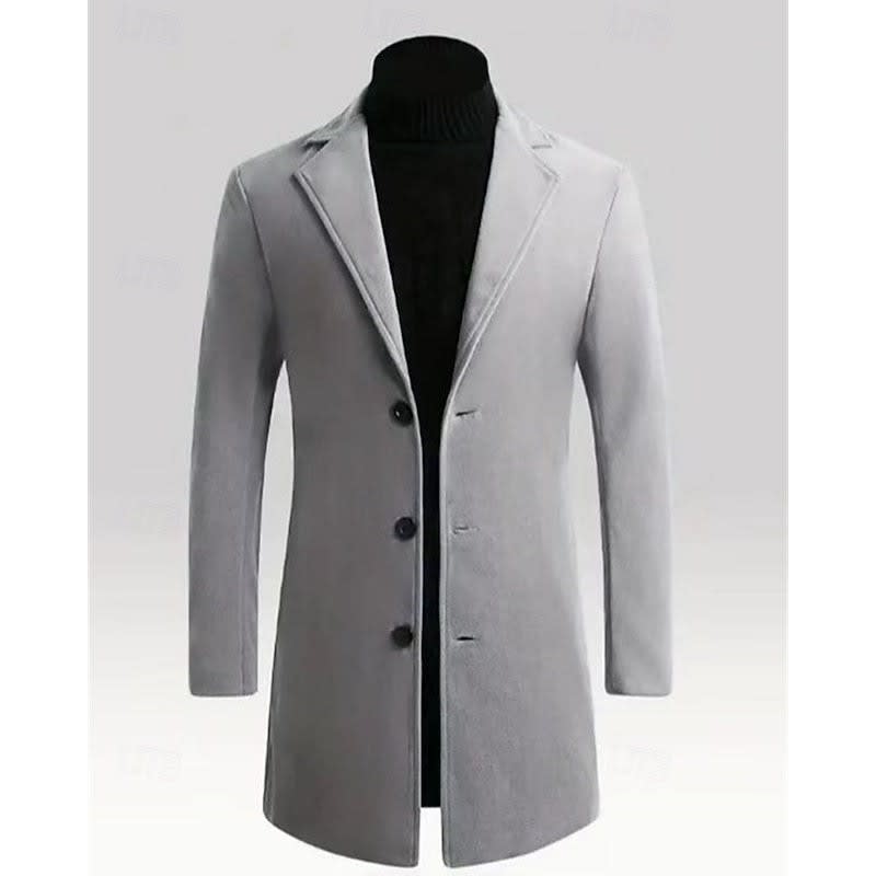 Bryan Single Breasted Long Overcoat_5