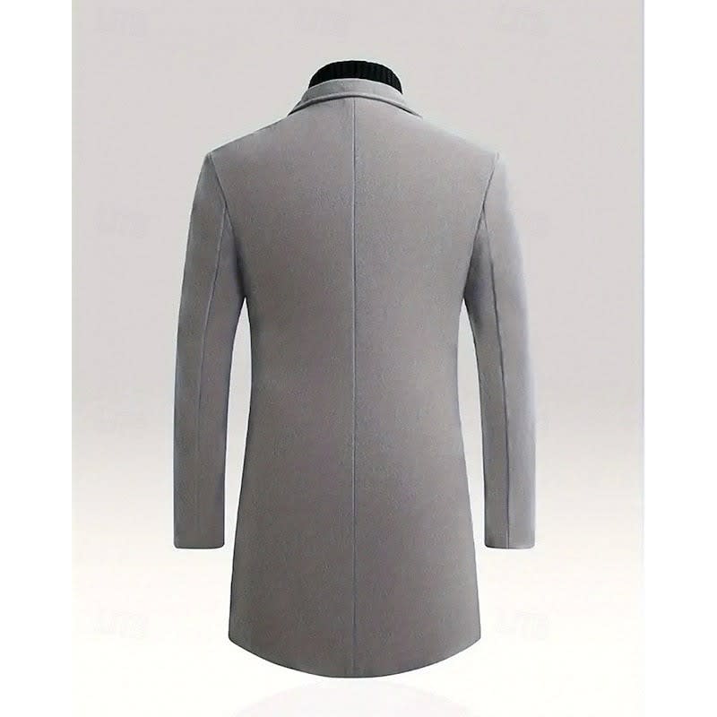 Bryan Single Breasted Long Overcoat_6
