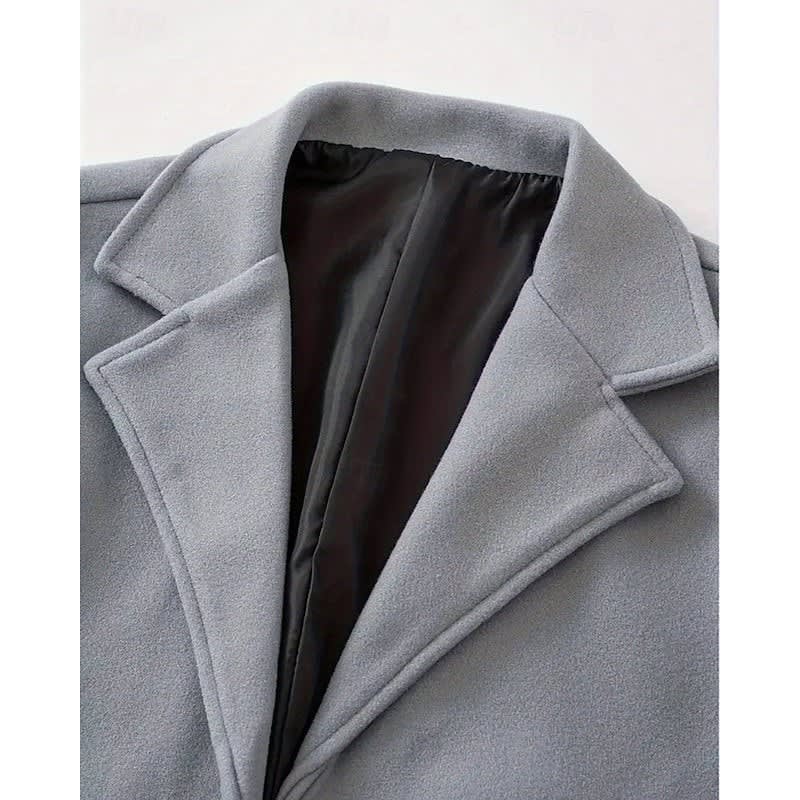Bryan Single Breasted Long Overcoat_7