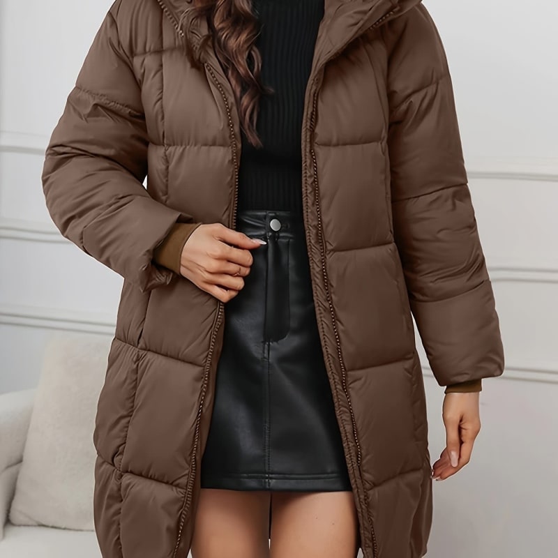 Ottavia Hooded Longline Puffer Coat_1