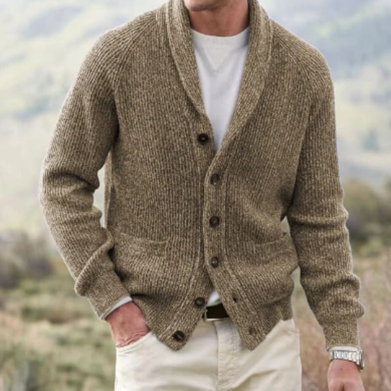 Colson Wool Shawl Collar Cardigan_3
