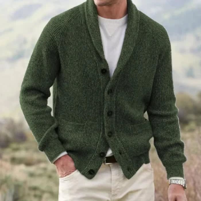 Colson Wool Shawl Collar Cardigan_7