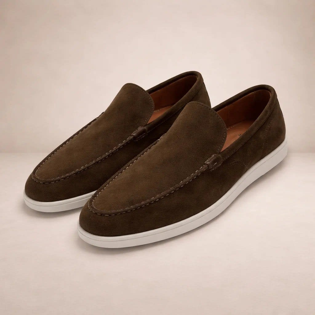 Robert Suede Moccasin Loafers_4