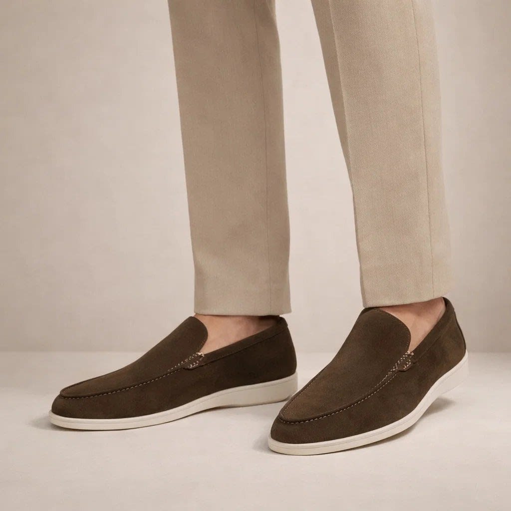 Robert Suede Moccasin Loafers_5