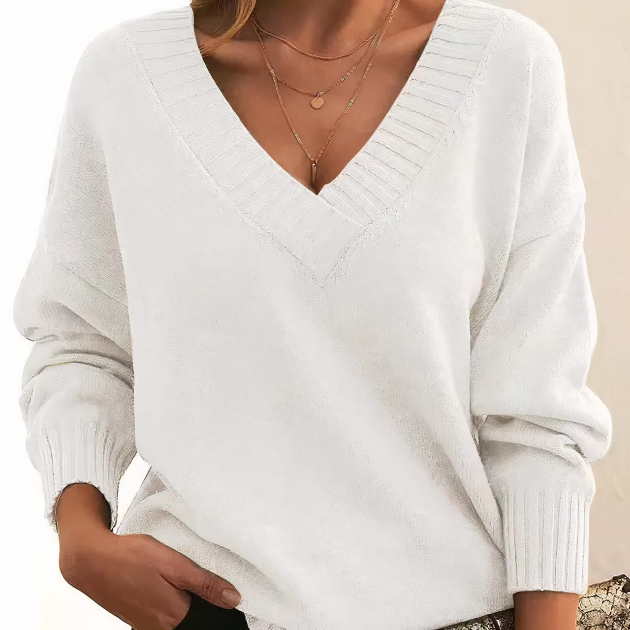 Zenobia Pleated V Neck Blouse_9