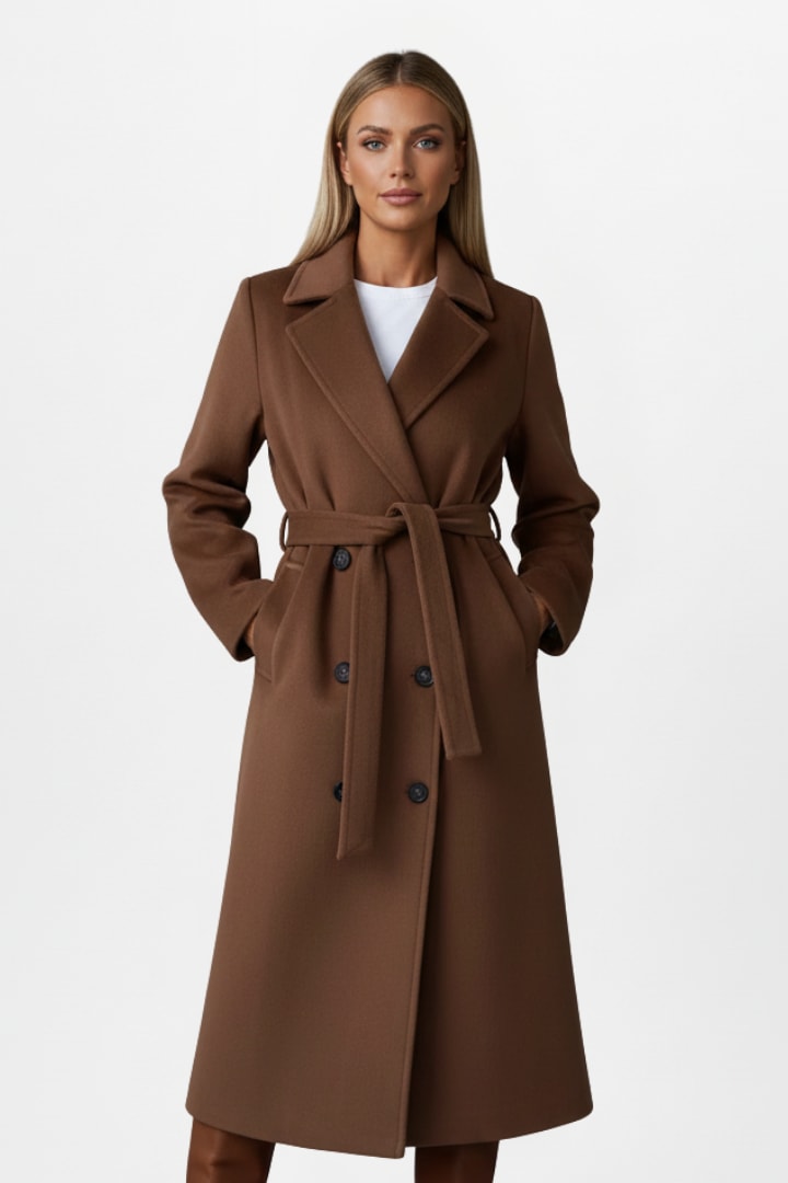 Adelita Double Breasted Belted Coat_7