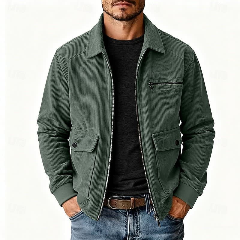 Chad Corduroy Zip Up Jacket_5