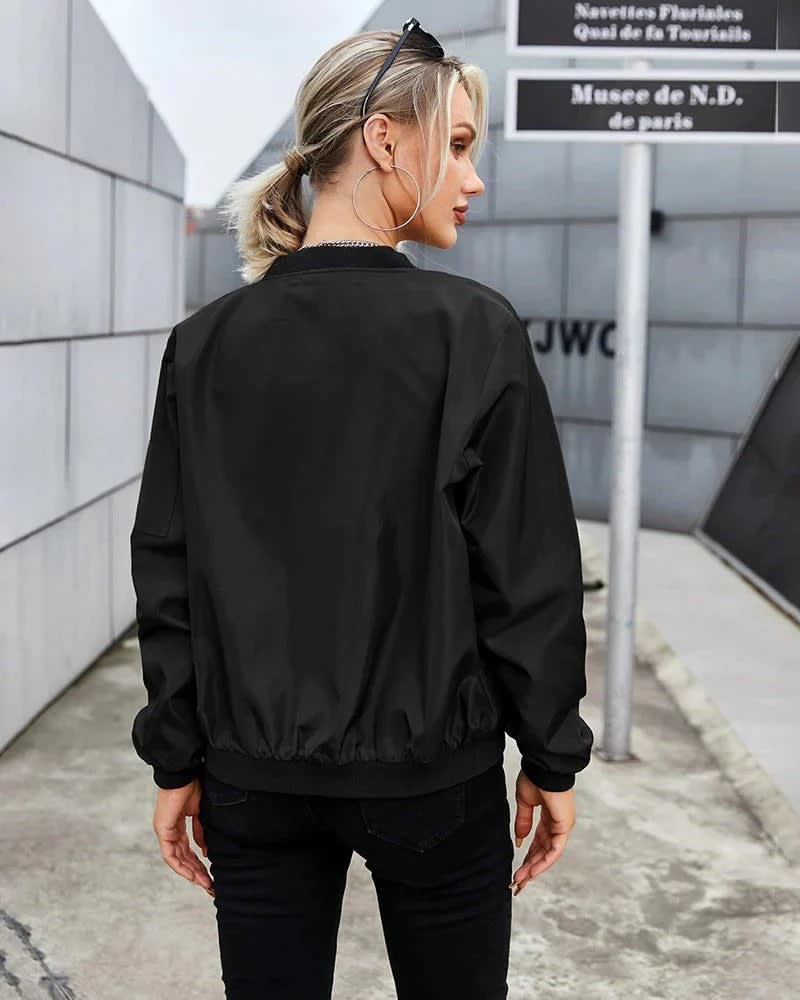 Nanna Lightweight Zip Bomber Jacket_5