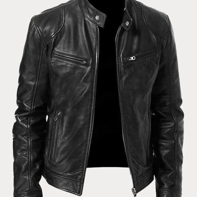 Bruce Slim Fit Leather Jacket_1