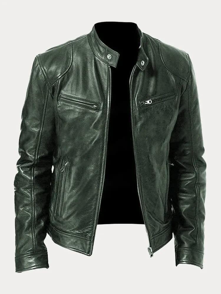 Bruce Slim Fit Leather Jacket_3