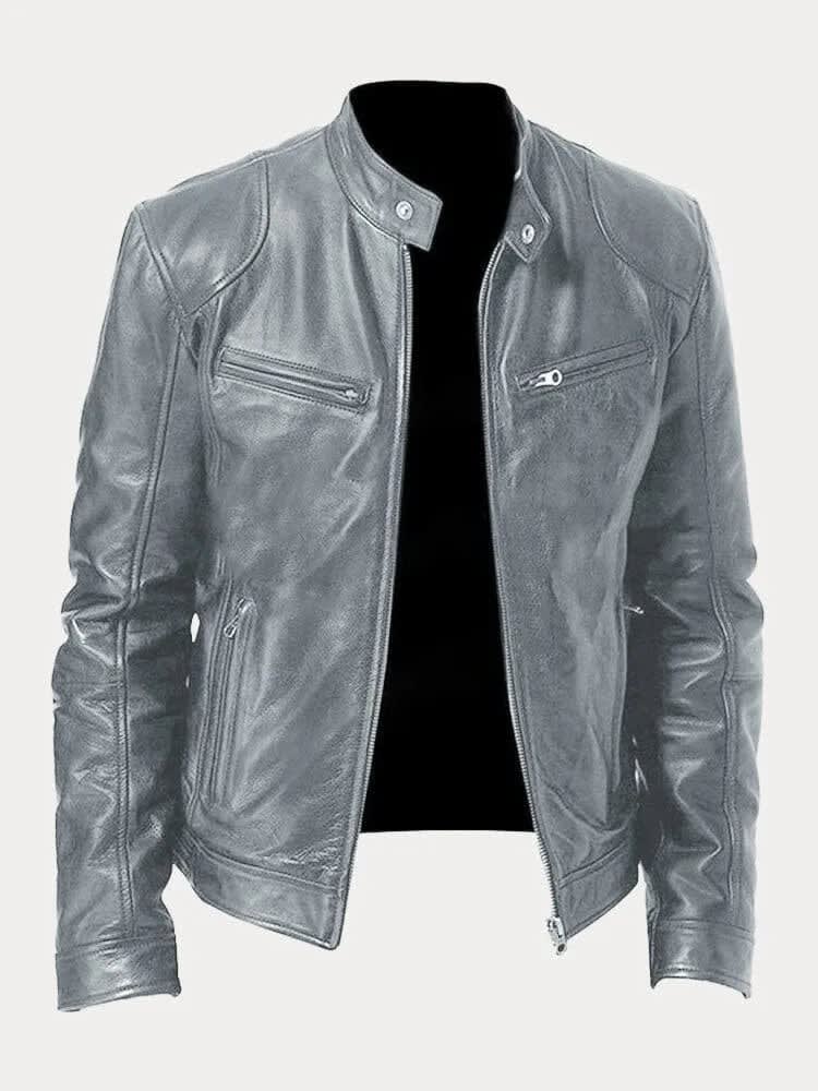 Bruce Slim Fit Leather Jacket_4