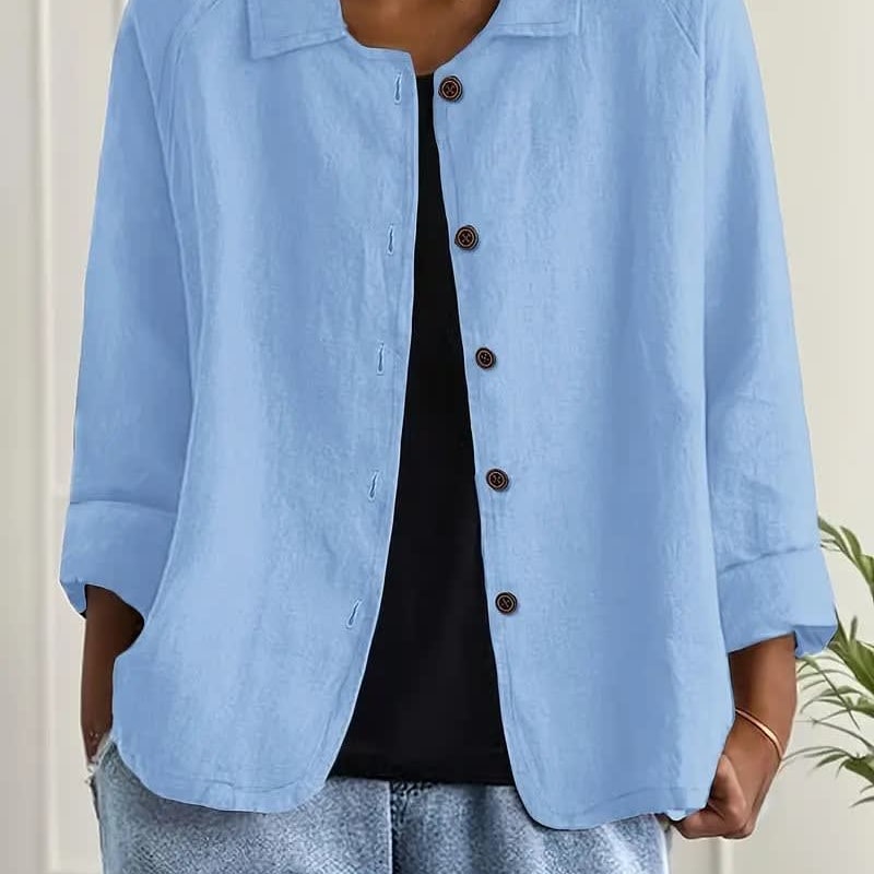 Julia Relaxed Fit Button Front Shirt Jacket_1