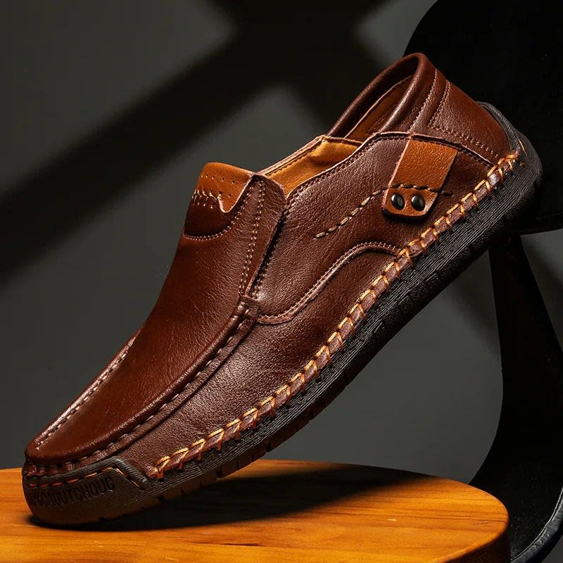 Rodney Hand Stitched Leather Loafers_3