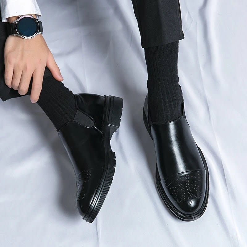 Edmund Leather Slip On Dress Shoes_6