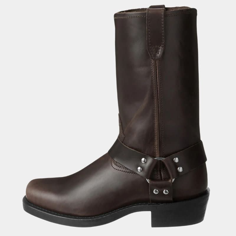 Ezra Square Toe Leather Harness Cowboy Boots_5