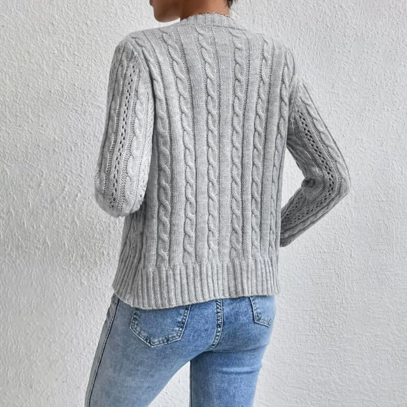 Thyra Cropped Cable Knit Cardigan_3