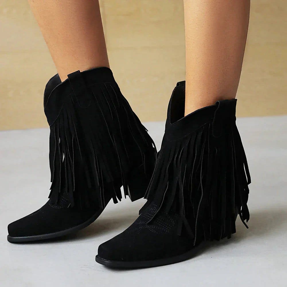 Moriah Fringe Western Cowboy Boots_2