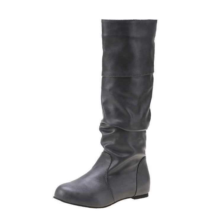 Aubrie Faux Leather Slouch Knee High Boots_8